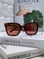 TRIOMPHE SUNGLASSES 573251 IN HAVANA ACETATE METAL LOGO