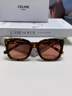 TRIOMPHE SUNGLASSES 573251 IN HAVANA ACETATE METAL LOGO