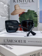 TRIOMPHE SUNGLASSES 573256 IN BLACK ACETATE