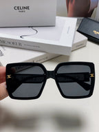 TRIOMPHE SUNGLASSES 573256 IN BLACK ACETATE