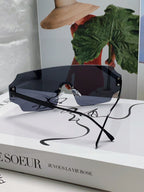 ANGULAR VISOR SUNGLASSES 575795 IN METAL