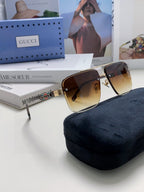 RECTANGULAR FRAME SUNGLASSES 576873 IN METAL