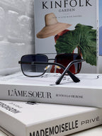 SQUARE FRAME SUNGLASSES 576880 IN METAL