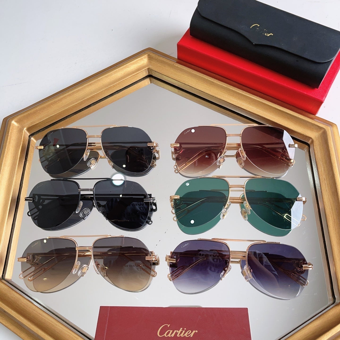 Cartier CT0110 Metal Sunglasses 189375