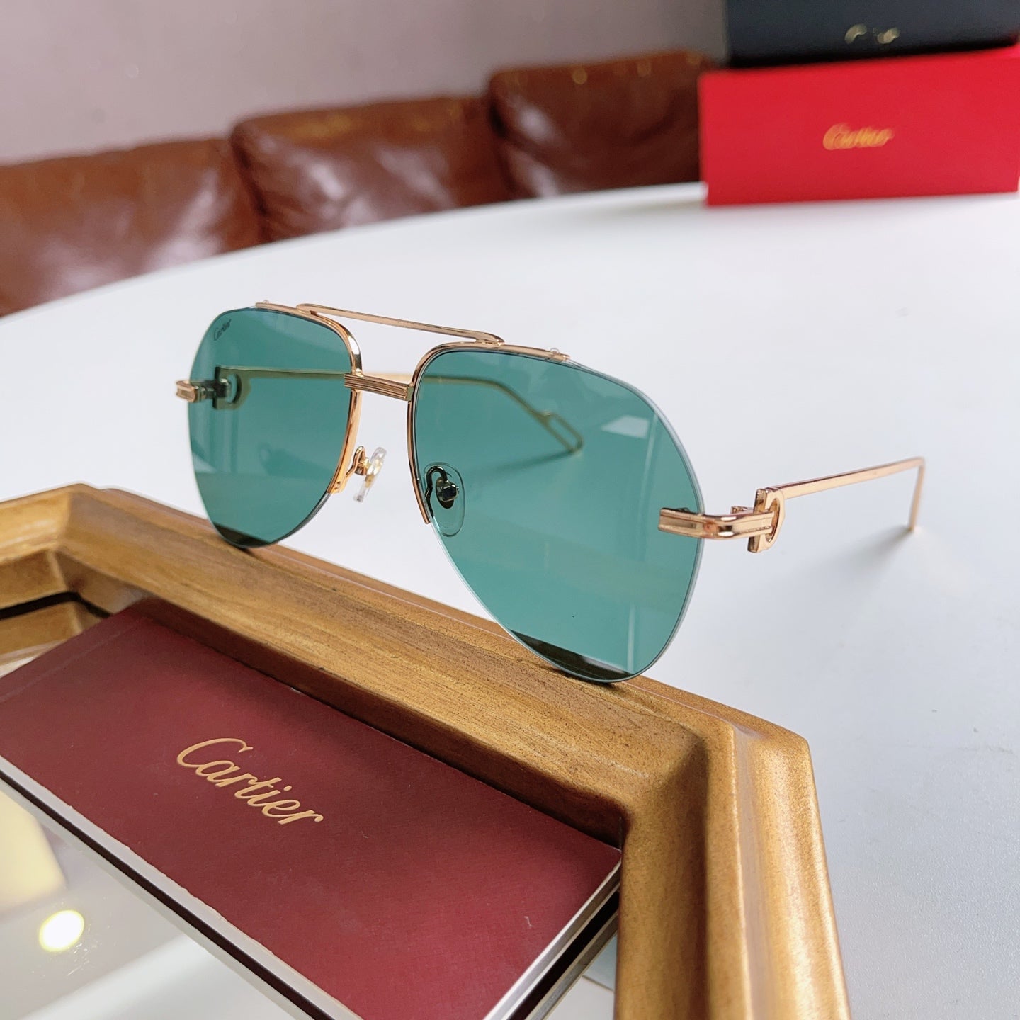 Cartier CT0110 Metal Sunglasses 189375