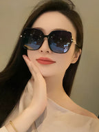 OVERSIZED SQUARE FRAME SUNGLASSES G2750 IN ACETATE AND METAL