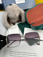 SQUARE FRAME SUNGLASSES G8639 IN METAL