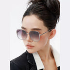 SQUARE FRAME SUNGLASSES G8639 IN METAL