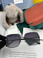 SQUARE FRAME SUNGLASSES G8639 IN METAL