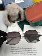 SQUARE FRAME SUNGLASSES G0642 IN METAL
