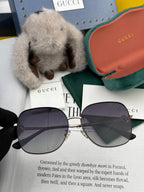 SQUARE FRAME SUNGLASSES G0642 IN METAL