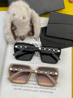 MONTAIGNE SUNGLASS CD5302 IN ACETATE EMBOSSED LOGO
