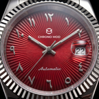 Classic Date – Red Arabic Dial