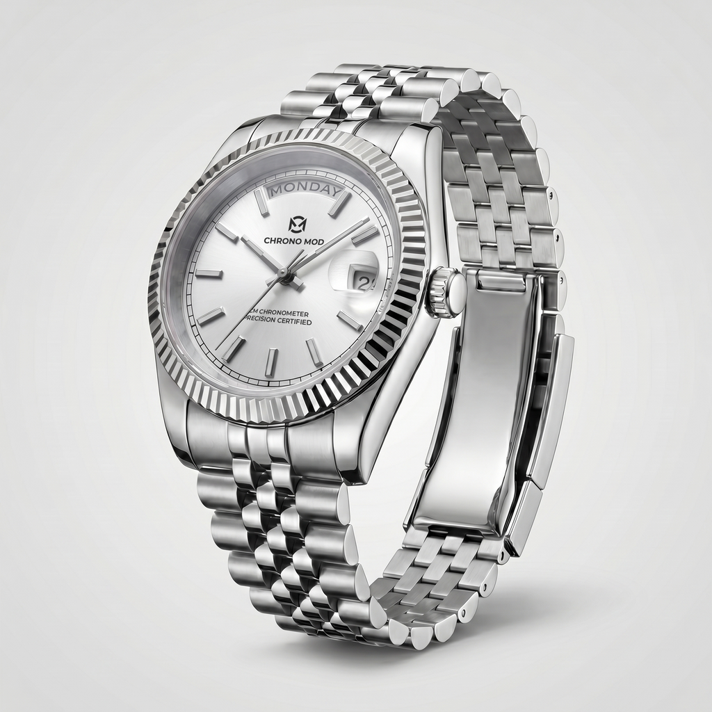 Classic Date – White Day-Date Sunburst