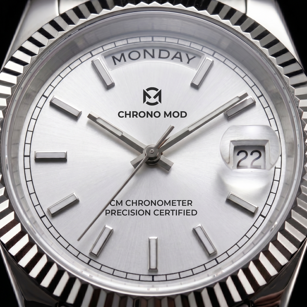 Classic Date – White Day-Date Sunburst