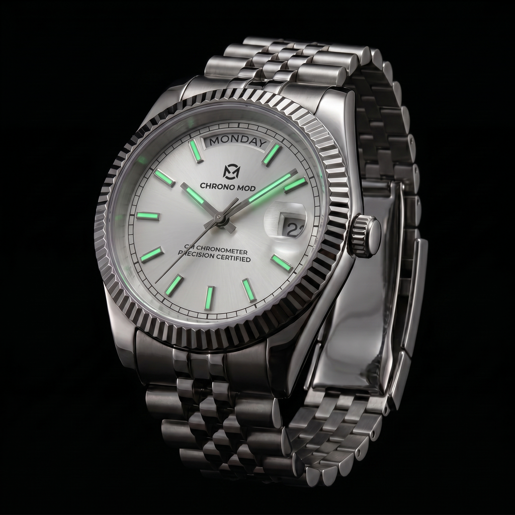 Classic Date – White Day-Date Sunburst