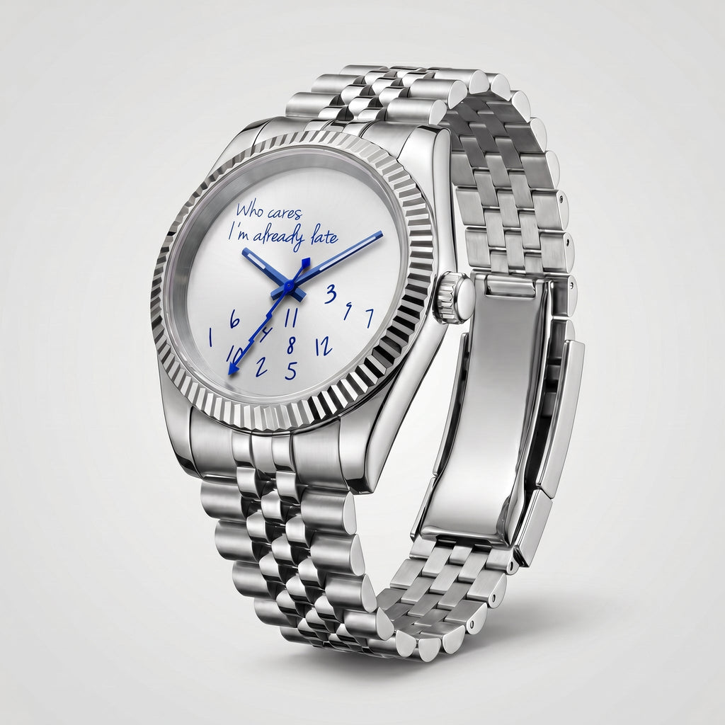 Classic Date – “Who Cares I'm Already Late” Dial