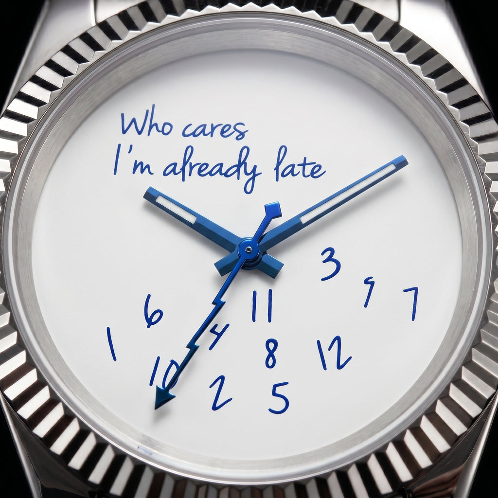 Classic Date – “Who Cares I'm Already Late” Dial